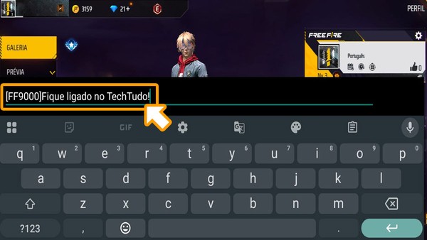 Como deixar a bio do Free Fire colorida