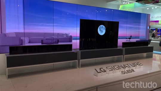 TV enrolável da LG vai chegar às lojas por meio milhão de reais