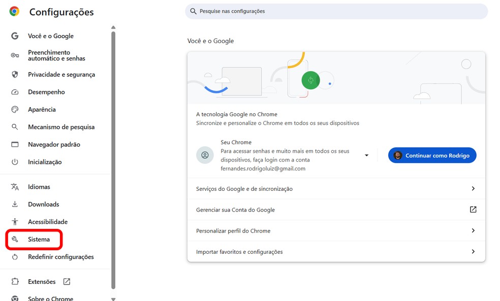  Reprodução/Rodrigo Fernandes