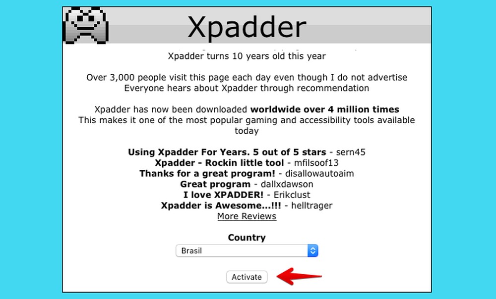Como fazer download do Xpadder