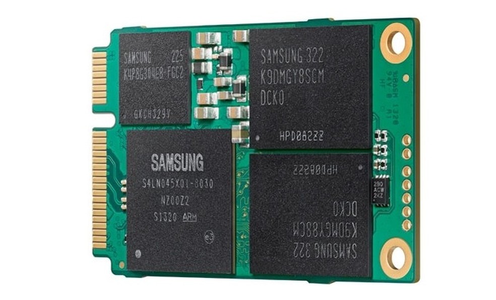 Parte interna do SSD 840 EVO — Foto: Divulgação/Samsung