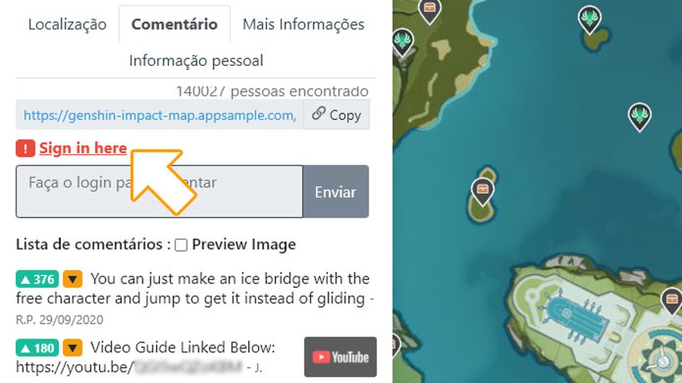 Genshin Impact: como usar mapa interativo e ver localização de itens