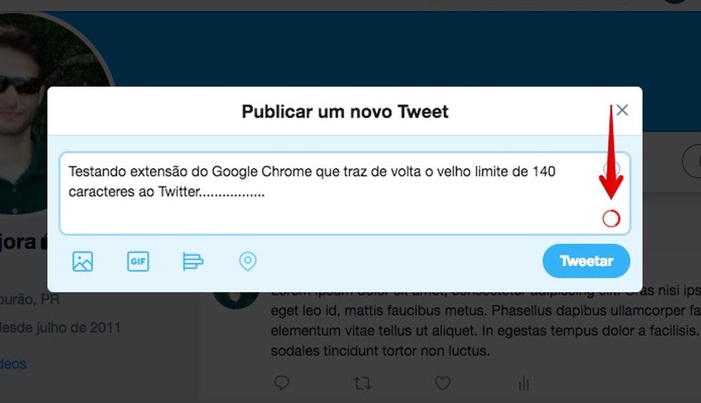 Extensão para o Chrome volta com o limite de 140 caracteres do Twitter