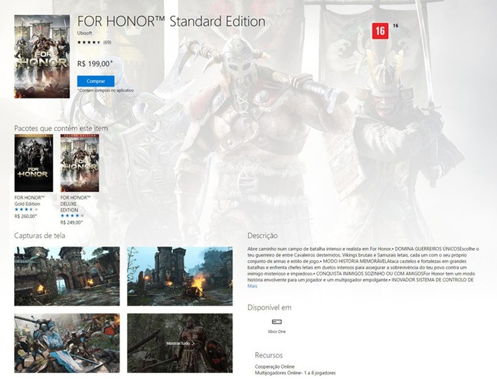 Confira os requisitos mínimos e recomendados para jogar For Honor no PC