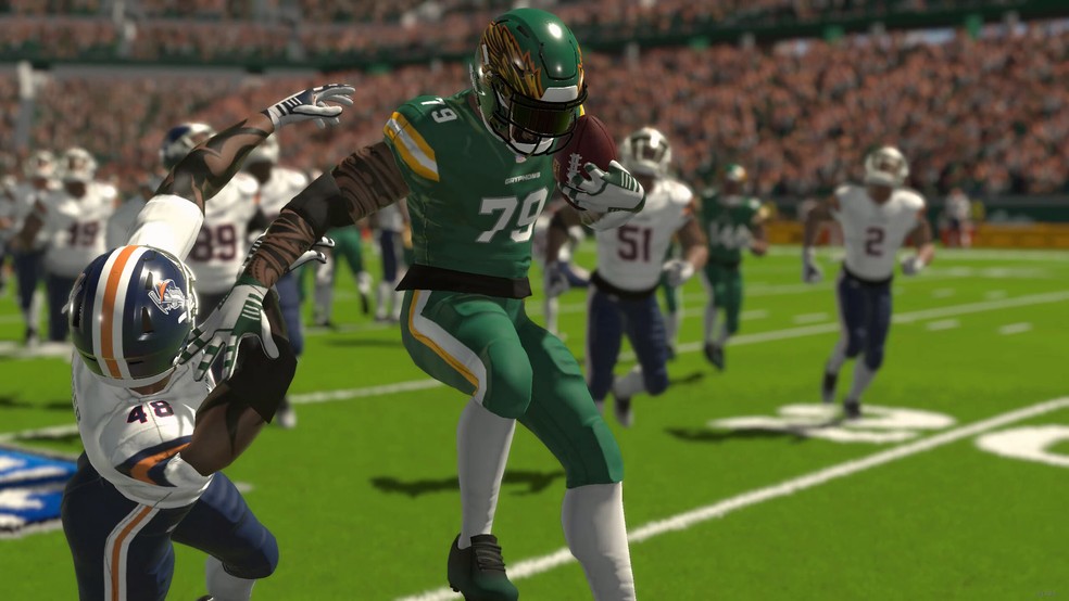 A física realista de Football Simulator impressiona — Foto: Reprodução/Steam