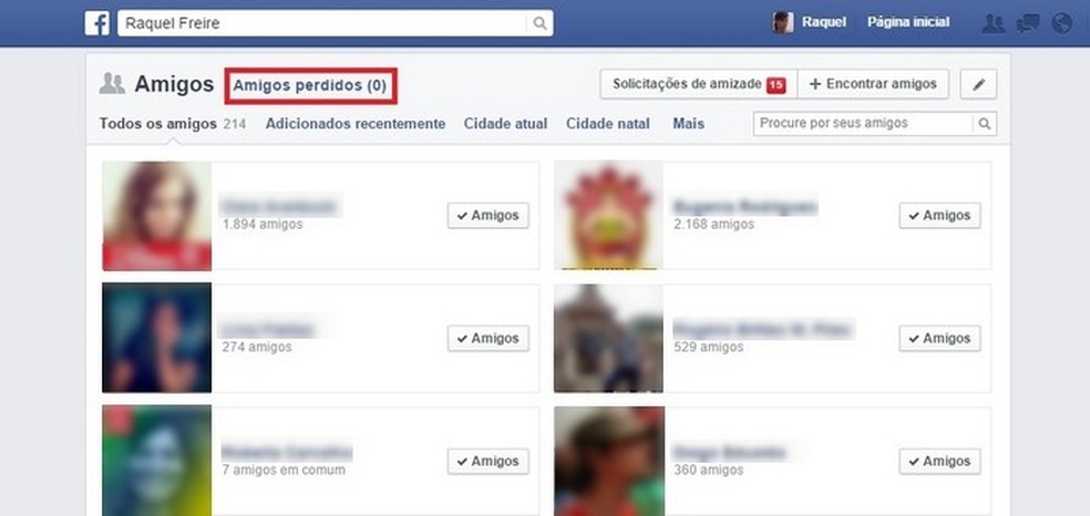 Unfriend Notify para Facebook avisa quando alguém te exclui da rede social (Foto: Reprodução/Raquel Freire) — Foto: TechTudo