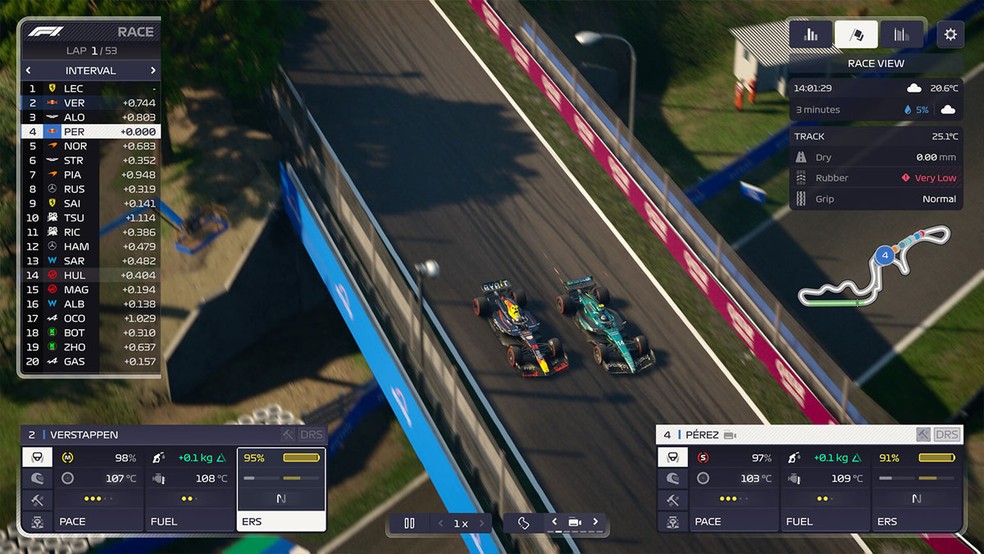 F1 Manager 2024 permite administrar a parte técnica de uma equipe de Fórmula 1 para competirem em corridas — Foto: Reprodução/Steam