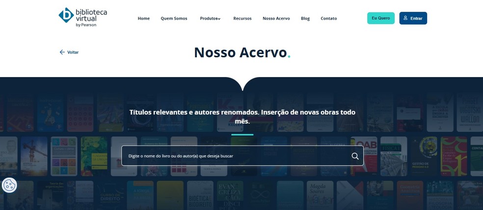 Além de livros digitais, algumas bibliotecas reúnem teses, dissertações, normas técnicas e trabalhos de conclusão de curso — Foto: Reprodução/Biblioteca Virtual Universitária