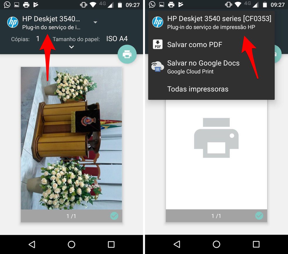 Como imprimir arquivos na impressora HP Deskjet 3540 pelo celular
