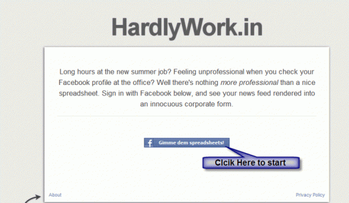 Site disfarça Facebook com interface de planilha Excel