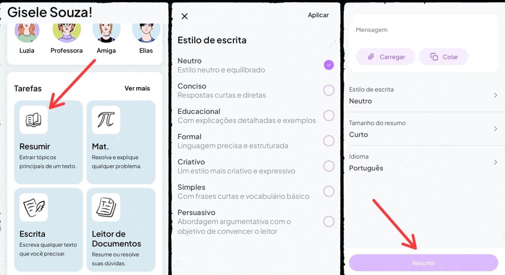  Reprodução/Gisele Souza