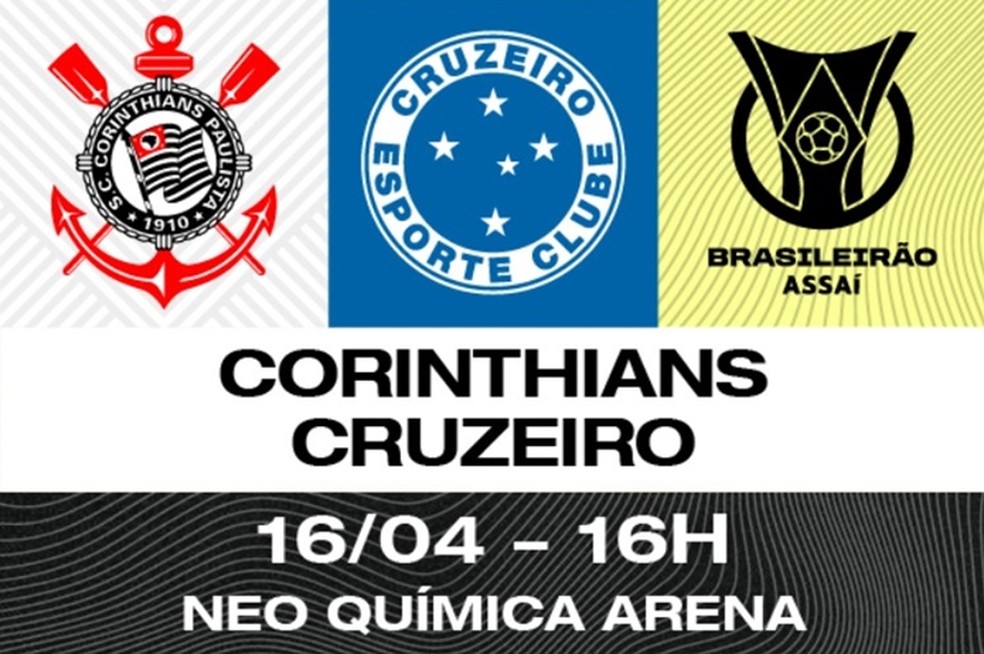 Corinthians x Cruzeiro hoje, veja horário e onde assistir o jogo ao vivo
