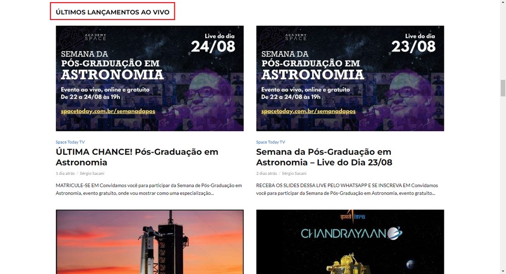 Arquivos Space Today TV - SPACE TODAY - NASA, Space X, Exploração Espacial  e Notícias Astronômicas em Português