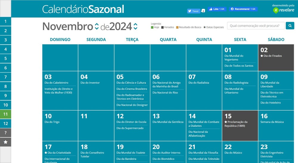 Quais são os feriados de novembro? Saiba datas e como conferir online