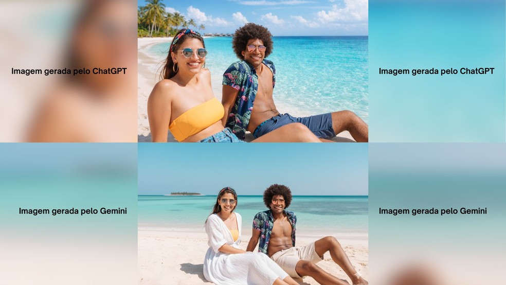  Reprodução/ChatGPT e Gemini Google