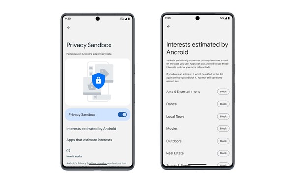 Google libera beta do Privacy Sandbox e amplia privacidade no Android