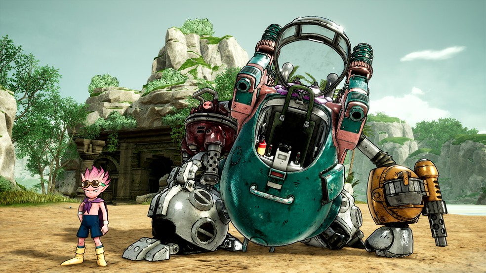 Em Sand Land temos história sobre meio ambiente e lutas — Foto: Divulgação/Bandai Namco