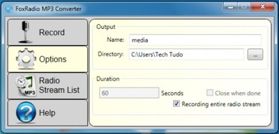 FoxRadio MP3 Converter | Software | TechTudo