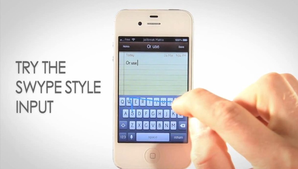 Torne o Swype disponível para o teclado do iPhone (Foto: Reprodução/ Youtube) — Foto: TechTudo