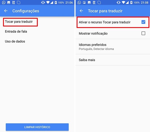 Google Tradutor: como usar o Tocar para Traduzir no Android