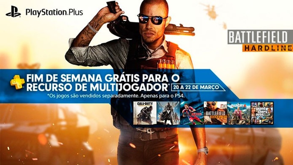 PS4 terá multiplayer online gratuito entre os dias 20 e 23 de março