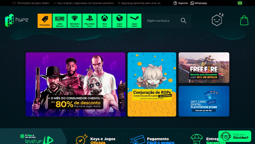 Hype é a nova plataforma de jogos digitais da Level Up, com foco na  experiência do usuário brasileiro