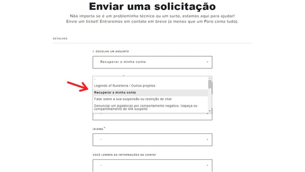 Como mandar ticket para a Riot e reportar erros no LoL e mais games