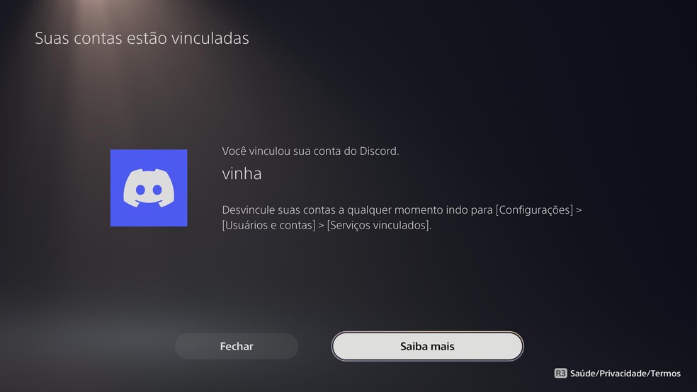 Seu PS5 estará pronto com o Discord — Foto: Reprodução/Felipe Vinha