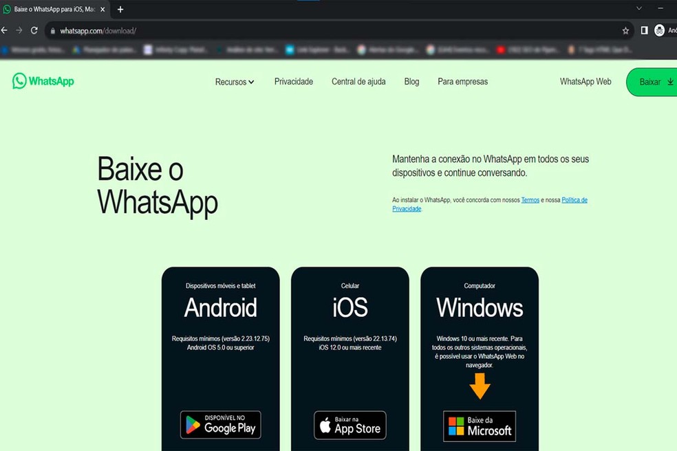 Baixe o WhatsApp para iOS, Mac e PC