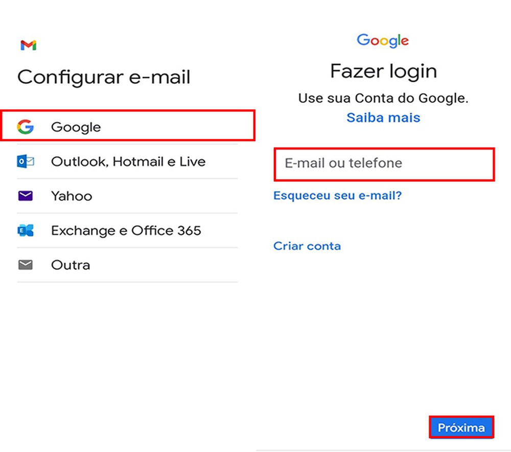 Como adicionar outra conta do Gmail no celular
