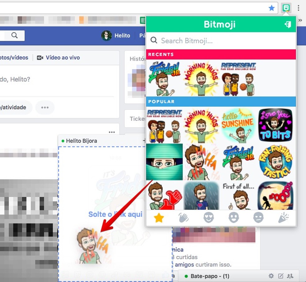 Como usar o Bitmoji no PC