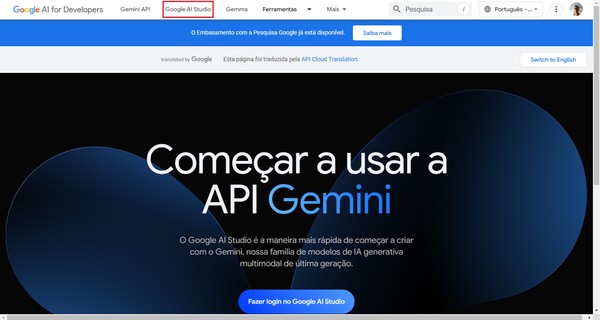 Gemini Pro de graça? Saiba como acessar usando o Google AI Studio