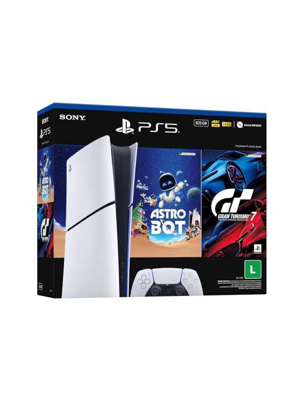 PS5 Slim Digital + Astro Bot e Gran Turismo