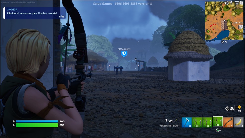 Invasores estão representados na figura de robôs futuristas e vão evoluindo conforme você resiste — Foto: Reprodução/Yuri Hildebrand