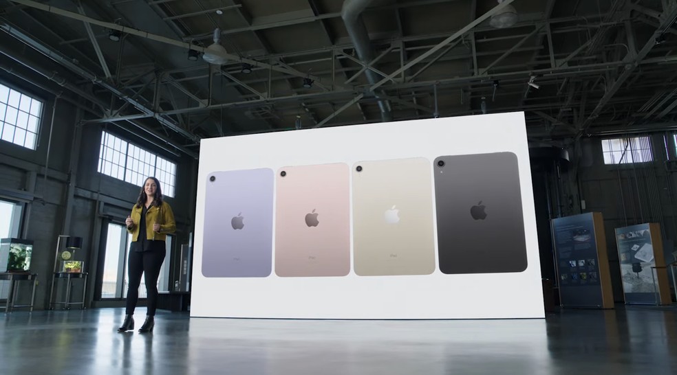 Novo iPad Mini é anunciado em 2021 com quatro cores — Foto: Reprodução/Apple