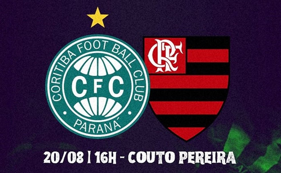 Onde assistir ao vivo Coritiba x Flamengo - Campeonato Brasileiro -  20/08/2023