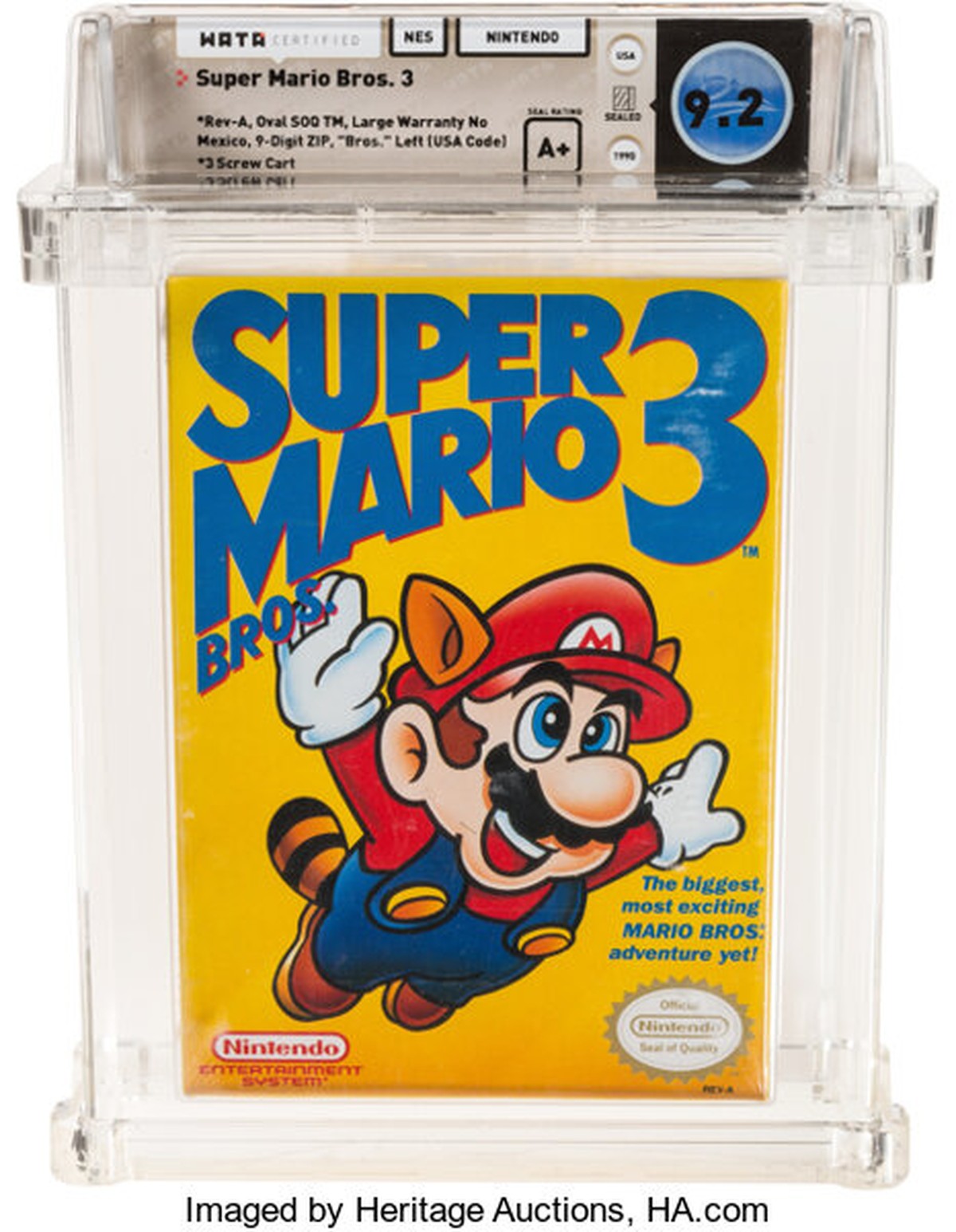 Cópia rara de Super Mario Bros. 3 é vendida por quase R$ 850 mil