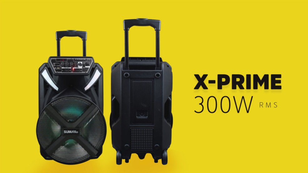Xprime CAP22 possui 300 W de potência — Foto: Divulgação/Sumay