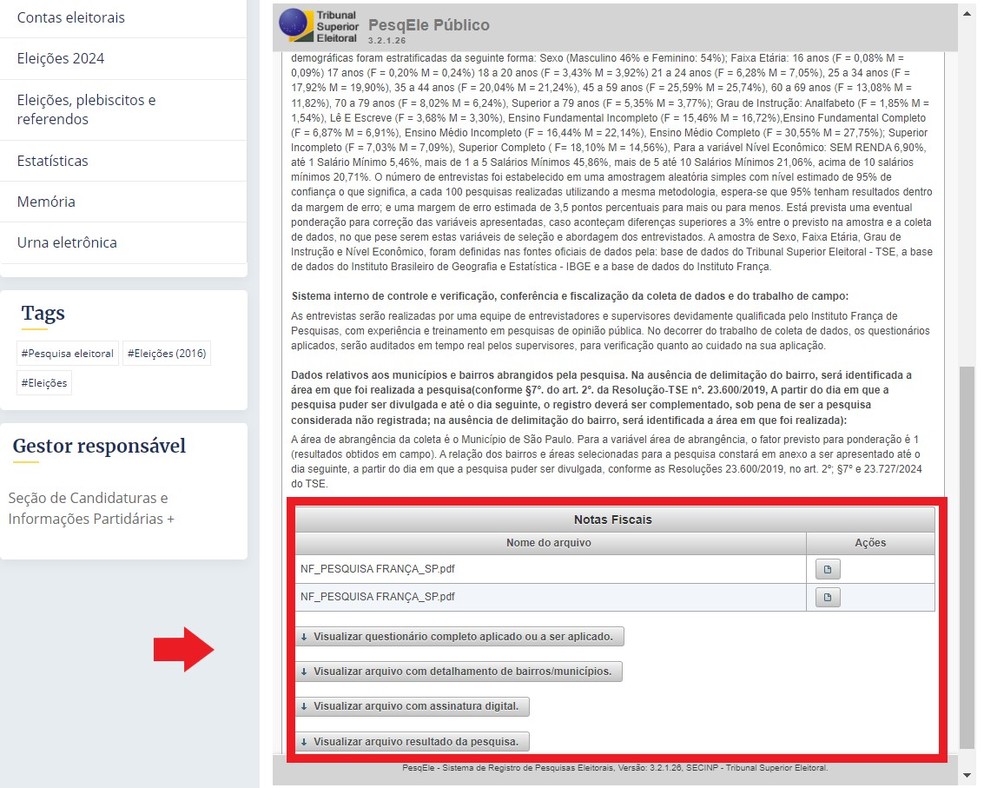 Eleições 2024 como consultar pesquisas eleitorais no site do TSE