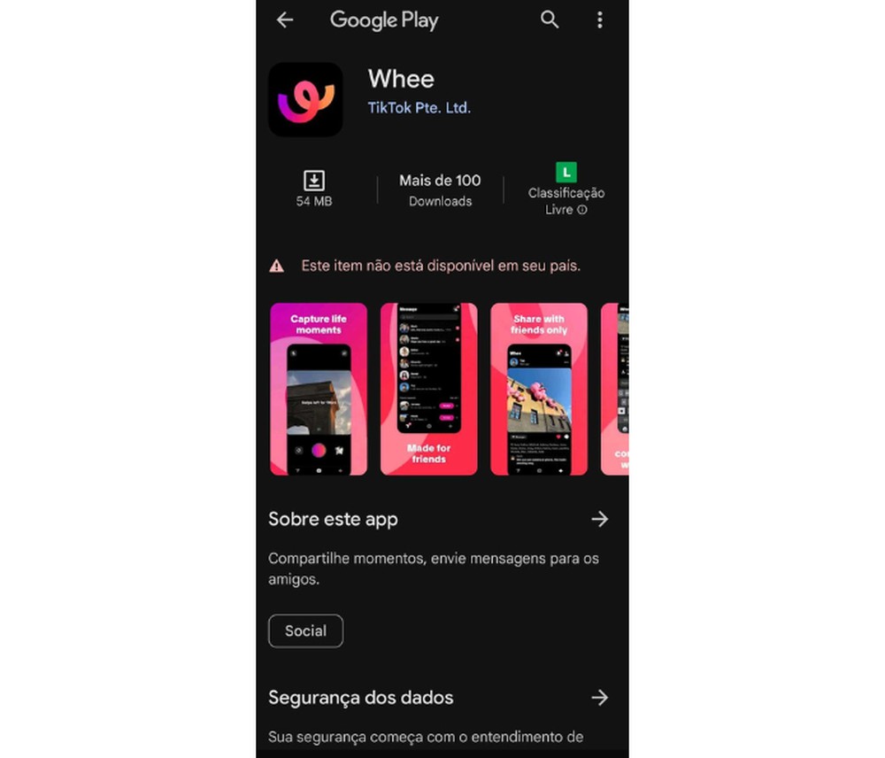 Cópia do Instagram? Dona do TikTok lança Whee, nova rede social de fotos