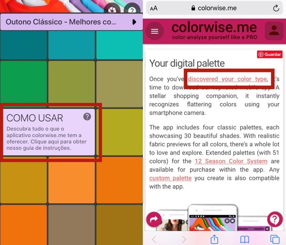 Como descobrir coloração pessoal usando o app My Best Colors