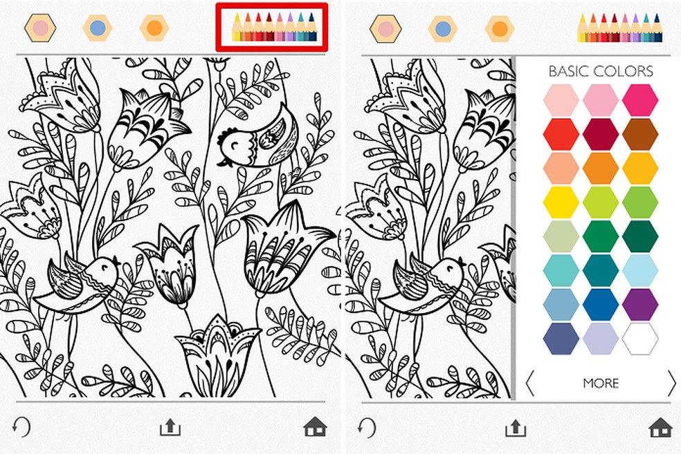 Livros de colorir para meninas adultas versão móvel andróide iOS