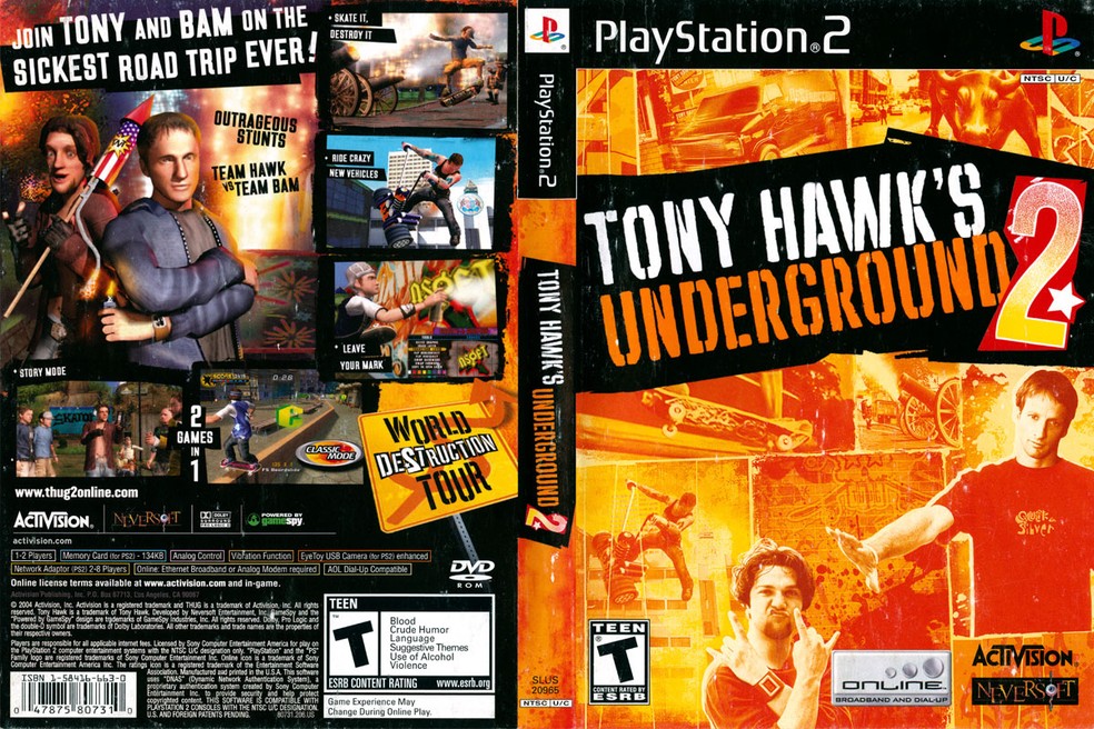 Por muito tempo Bam Margera foi um personagem importante na série, mas parece estar ausente em Tony Hawk's Pro Skater 3+4 — Foto: Reprodução/The Internet Archive