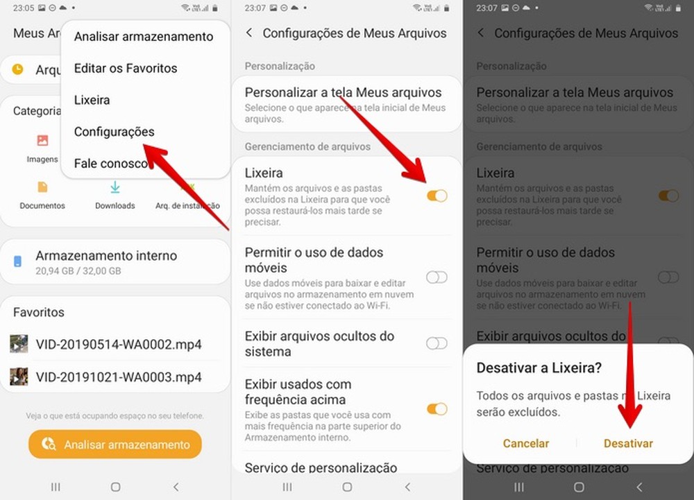 Onde fica a lixeira do celular Samsung? Saiba acessar e ativar a função