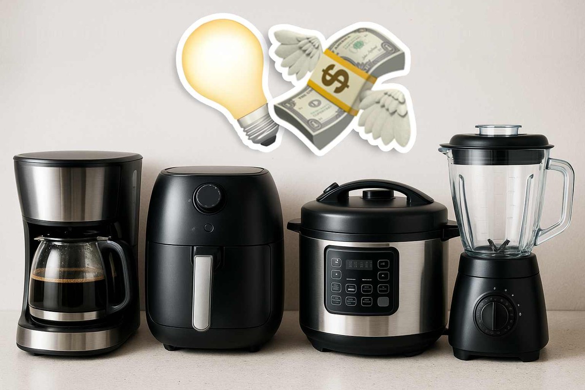 Cafeteira, air fryer, panela elétrica e mais: quanto cada um gasta de luz?