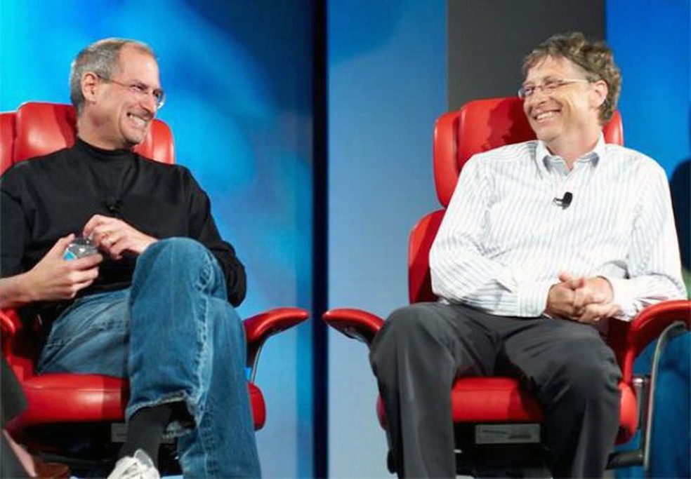 Steve Jobs e Bill Gates (Foto: Reprodução) — Foto: TechTudo