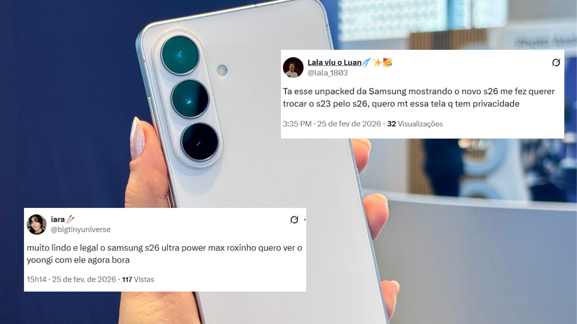 Galaxy S26: lançamento do celular gera reações nas redes sociais