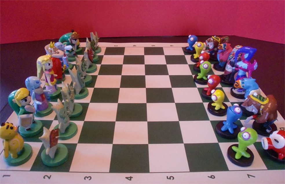 Fã cria tabuleiro de xadrez de The Legend of Zelda
