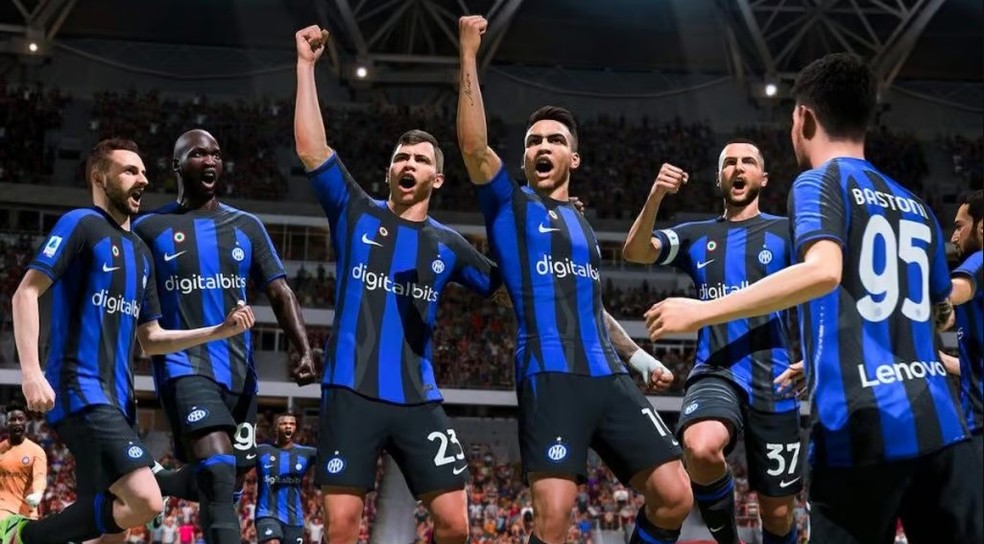 Inter de Milão é um dos times que está no EA Sports FC 24, mas não estará totalmente licendiado no EA FC 25 — Foto: Reprodução/EA