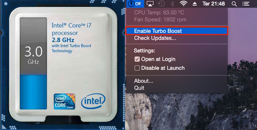 Como ativar ou desativar o Turbo Boost no Mac